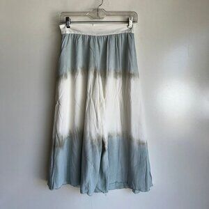 illia Anthropologie Dip tie Dye Culotte Crop Wide Leg Pants Size 0